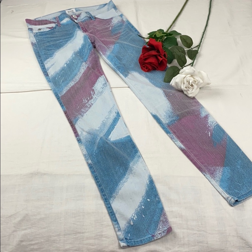 Hudson Midrise Nico Super Skinny Multicolor Jeans